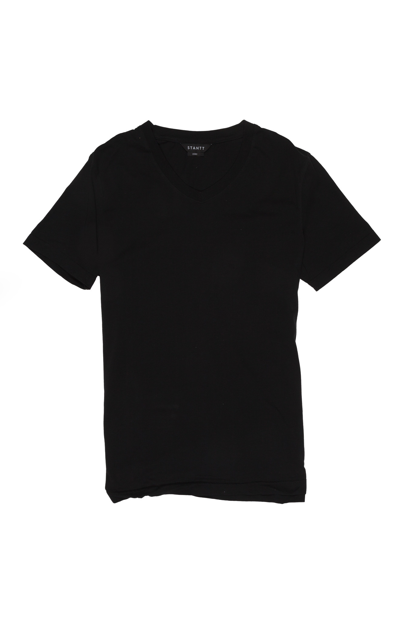 Shirts | Black T-shirt: V-Neck | Stantt
