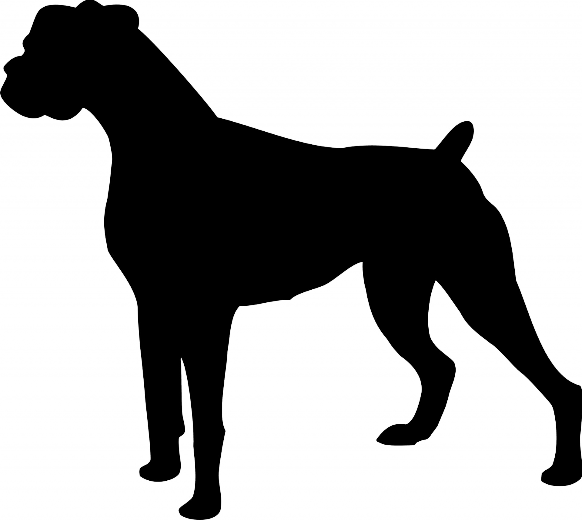 free clipart dog silhouette - photo #30