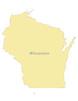 Free Digital Wisconsin Outline Blank Map - Illustrator / PDF ...