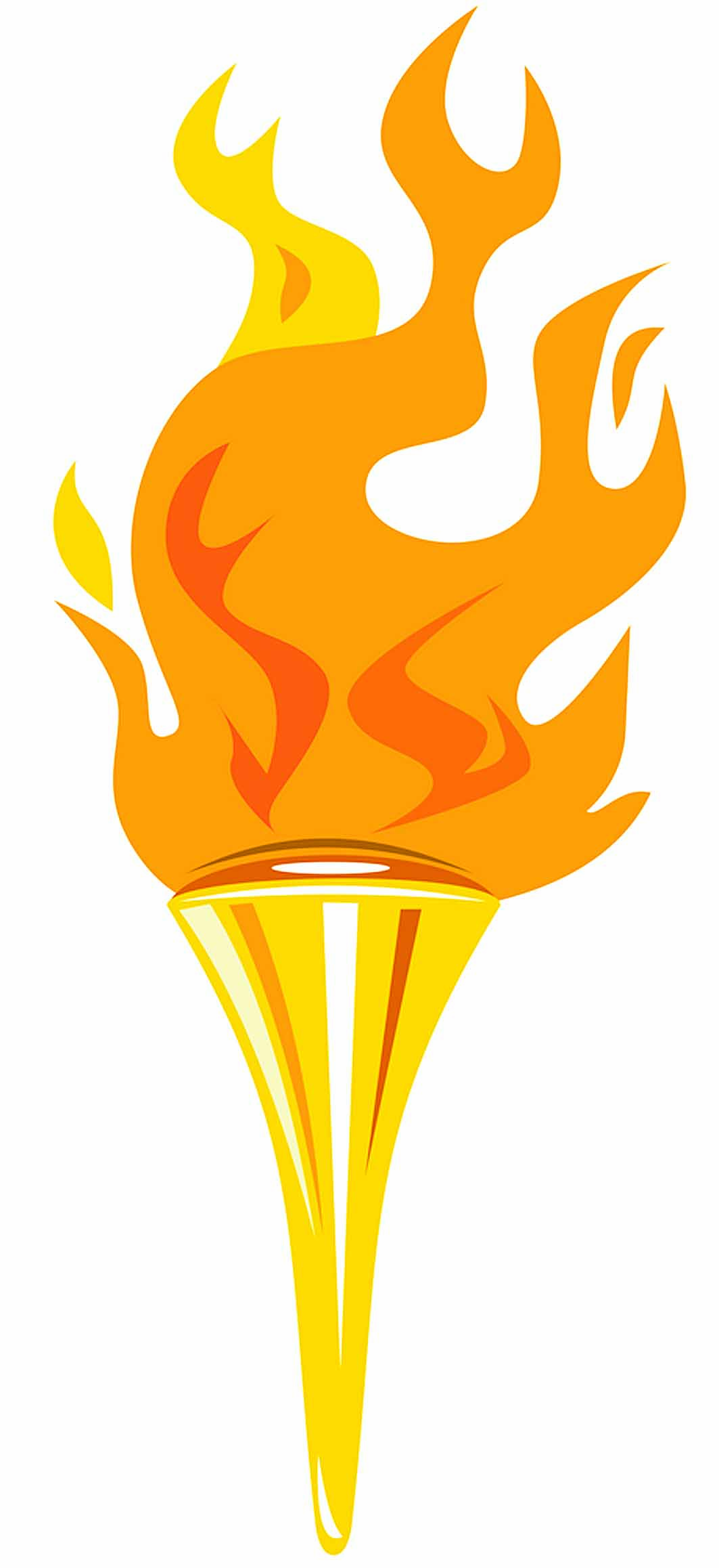 Olympic torch clipart