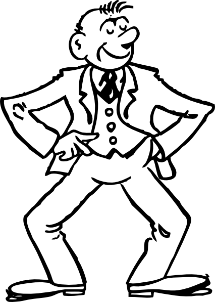 467 views Cartoon Man Standing Up 49103 | UPSTORE