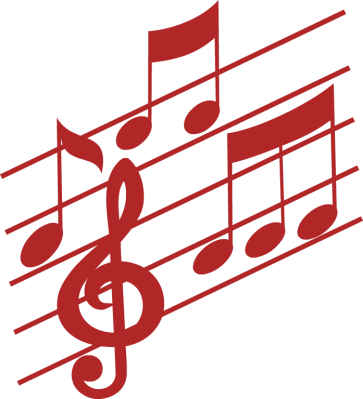 Red Music Notes clip art - Free Clipart Images