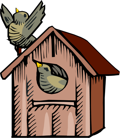 Cute Birdhouse Clipart - Free Clipart Images