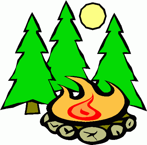 Black And White Campfire Clipart - Free Clipart Images