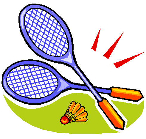 Animated badminton clipart