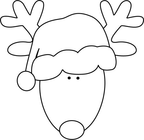 Reindeer outline clipart