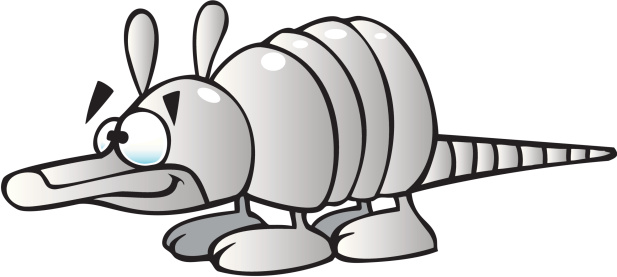 Cartoon Of The Armadillo Clip Art, Vector Images & Illustrations ...