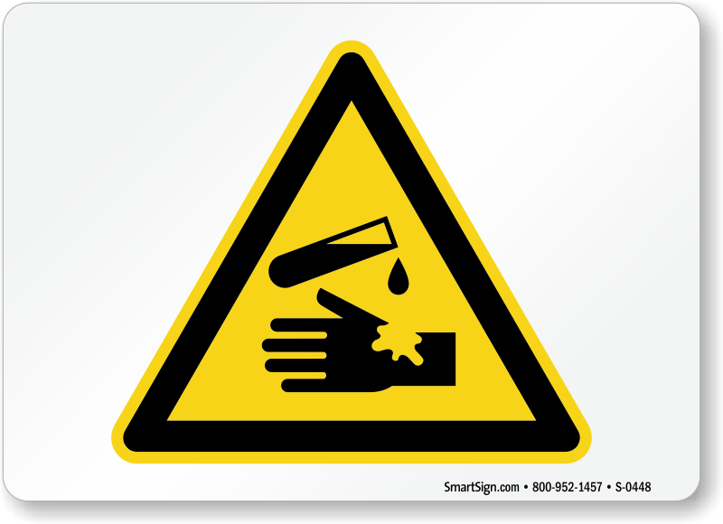 Corrosive Materials Signs | Free Shipping from MySafetySign