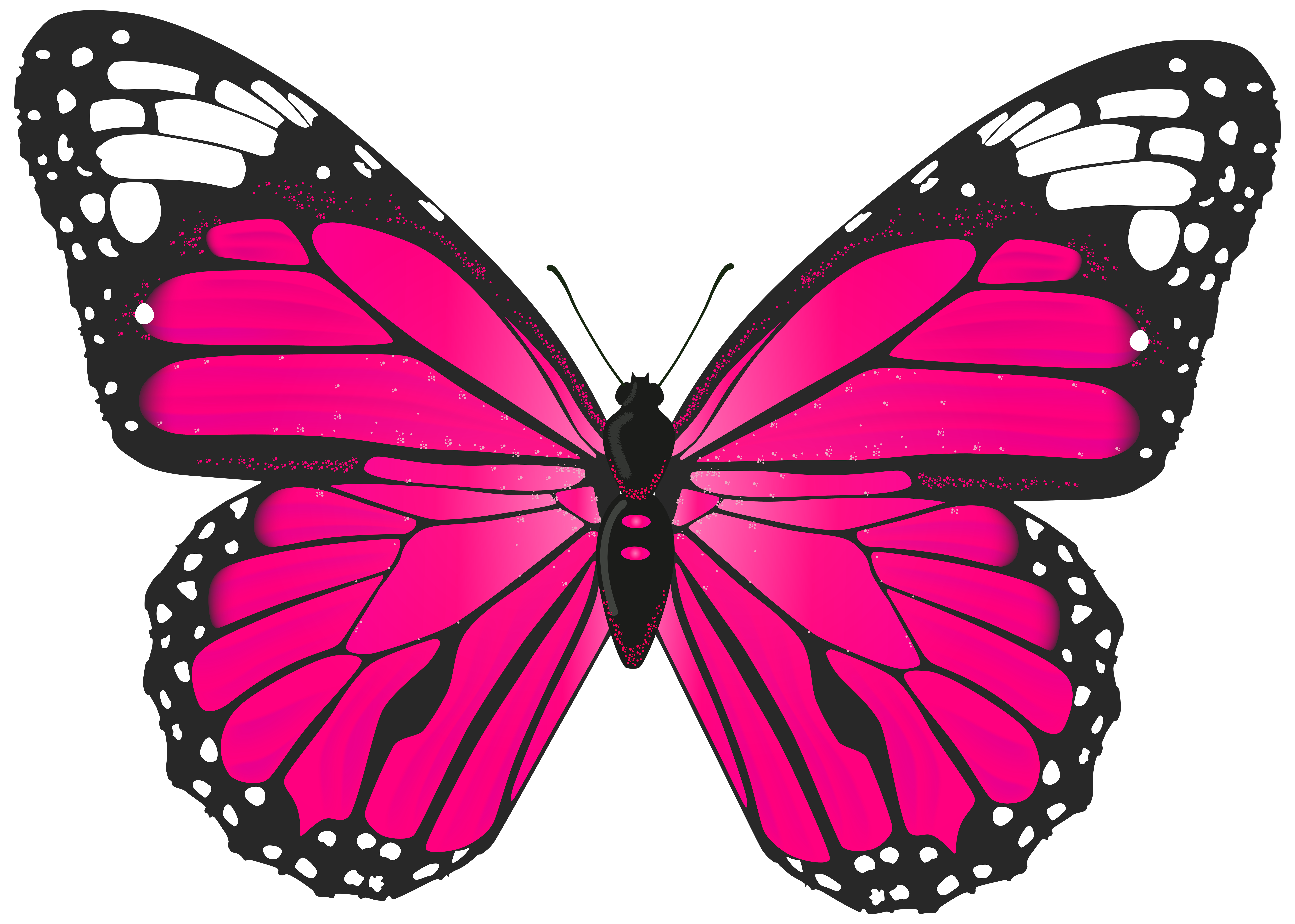 Pink Butterfly PNG Transparent Clip Art Image - ClipArt Best - ClipArt Best