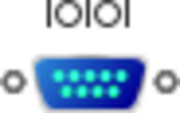 Serial port icon - vector Clip Art