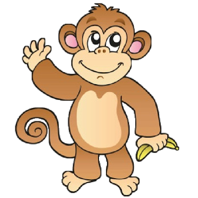 Cute Cartoon Monkeys | Monkeys Cartoon Clip Art | Diere - Aap se ...