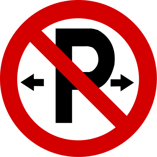 Regulatory road sign no parking.svg