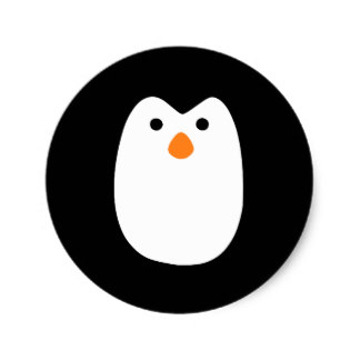 Penguin Face Stickers | Zazzle