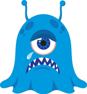 Monster Clipart Image - Crying Monster
