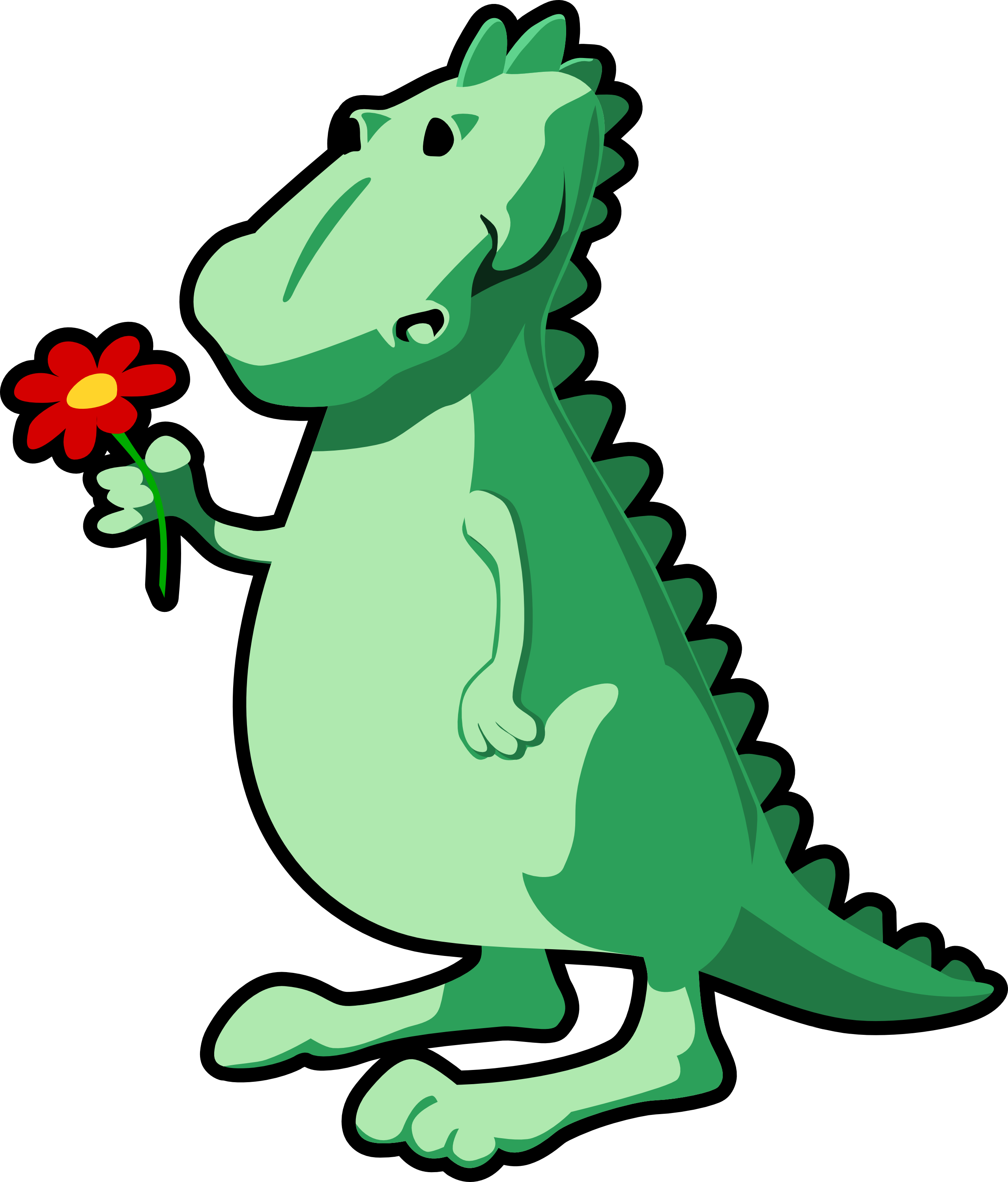 dinosaur clip art illustrations - photo #33