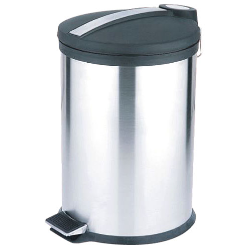 Home Basics 20-Liter Brushed Stainless Trash Can | Boscov's