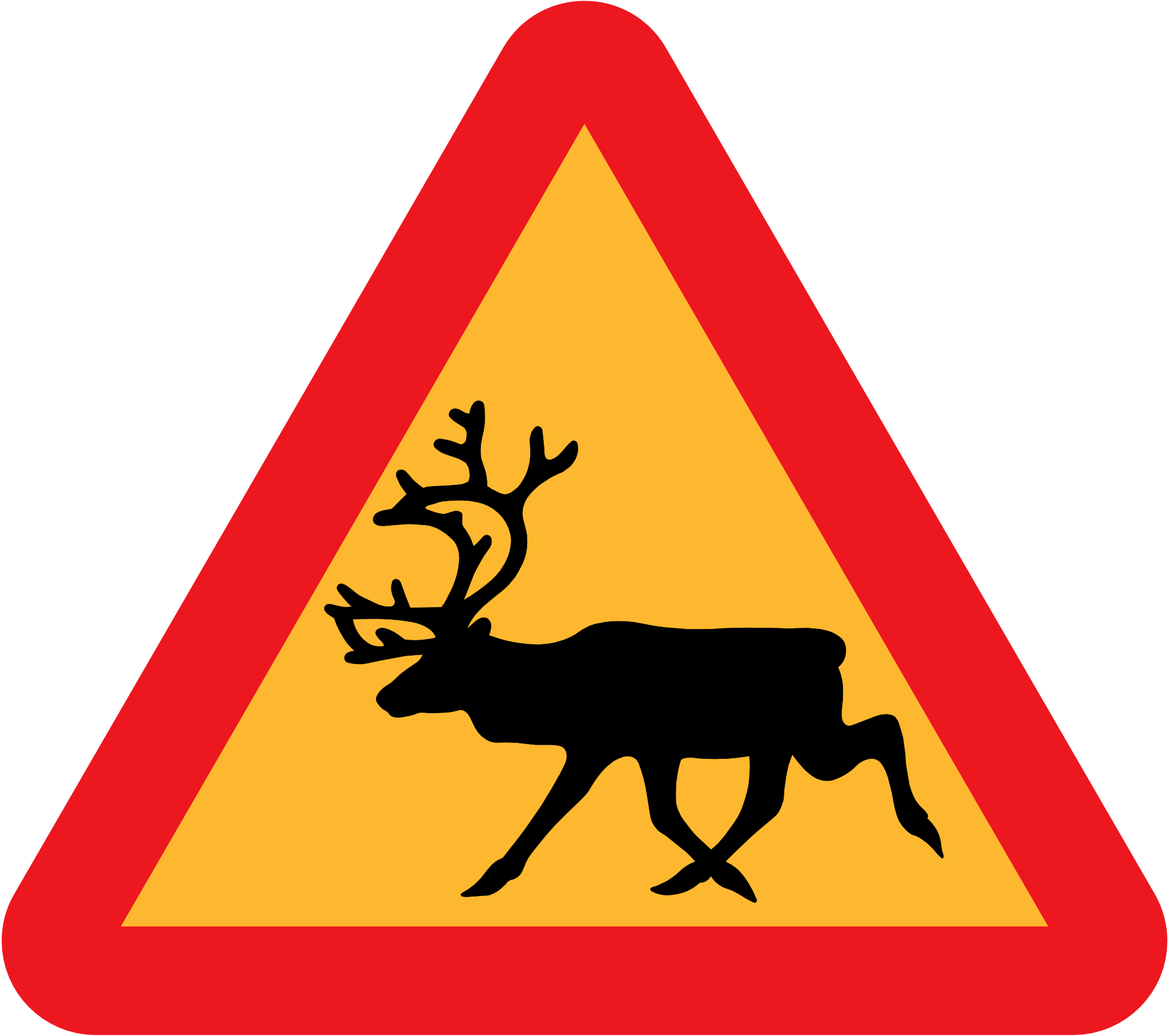 Clip Art: Raindeer Reindeer Warning Reindeer ...