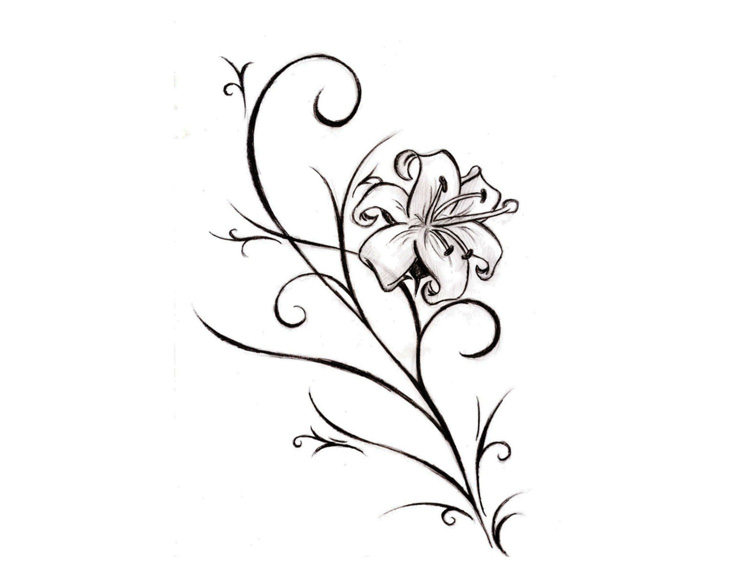 Easy To Draw Flower Designs Clipart Best