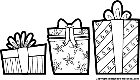 Black And White Merry Christmas Clipart