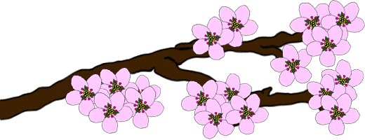 Cartoon Cherry Blossom Tree