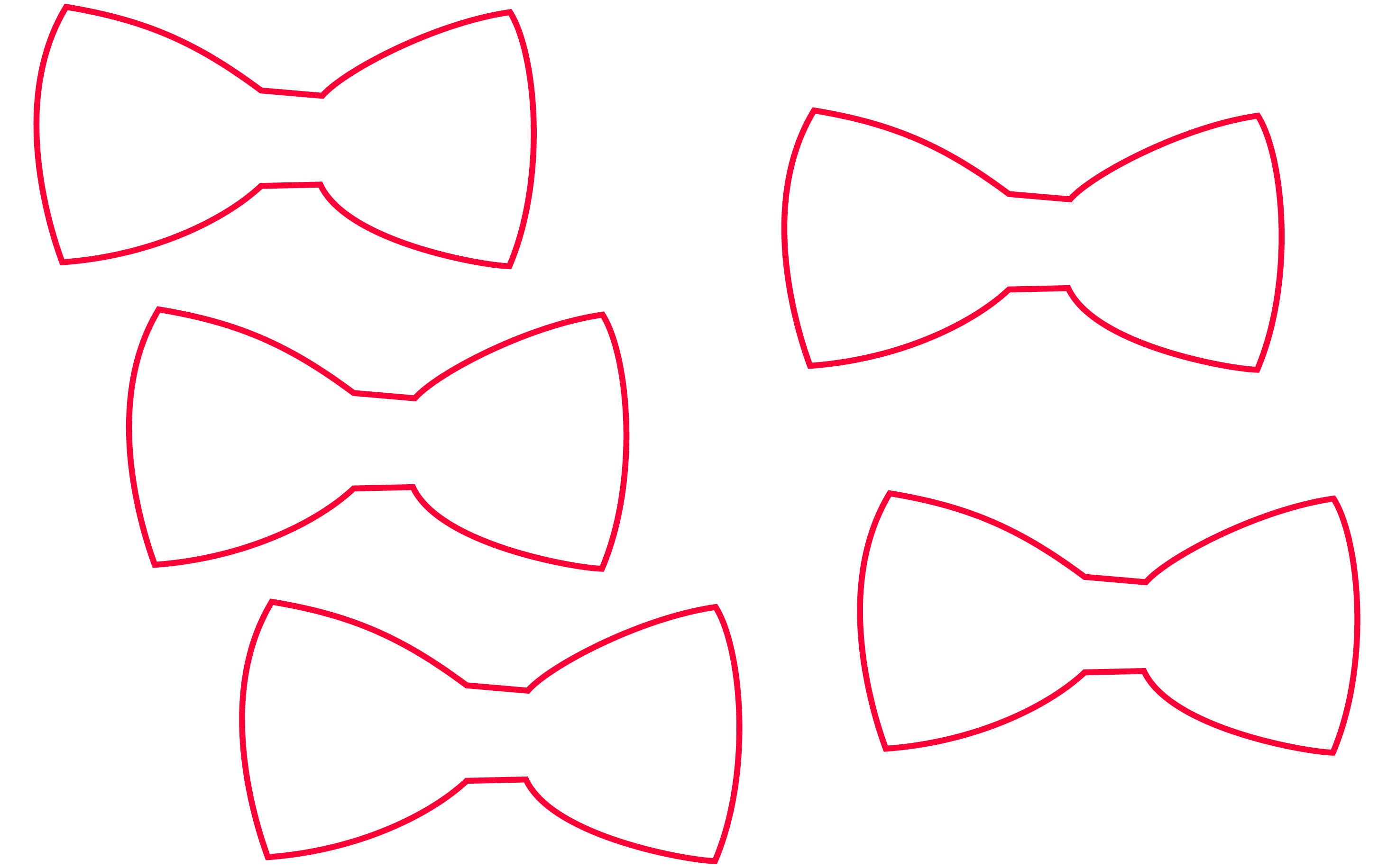 Bow Template ClipArt Best
