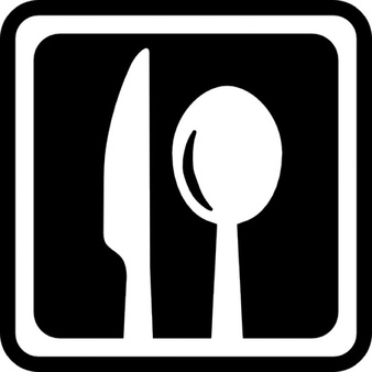 Restaurant interface symbol of fork and knife couple Icons | Free ...