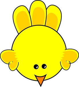 Yellow chick clipart