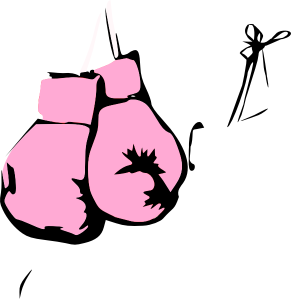 Pink Boxing Gloves Clip Art - vector clip art online ...