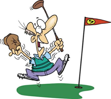 Funny golf clip art