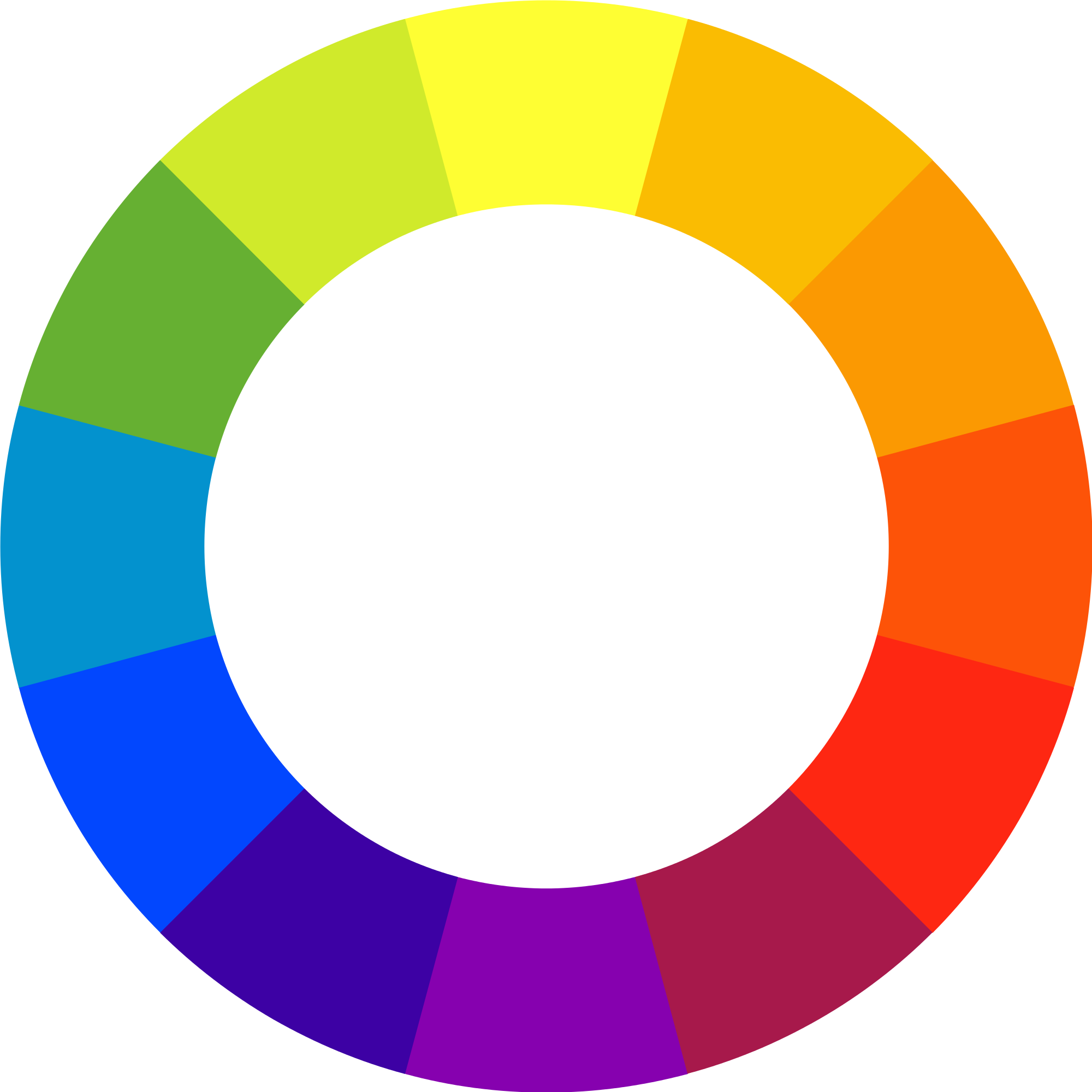 Graphic Color Wheel Clock — Crafthubs