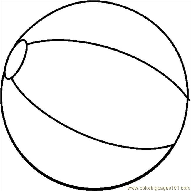 Beach Ball Coloring Pages