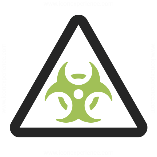 IconExperience Â» O-Collection Â» Sign Warning Biohazard Icon
