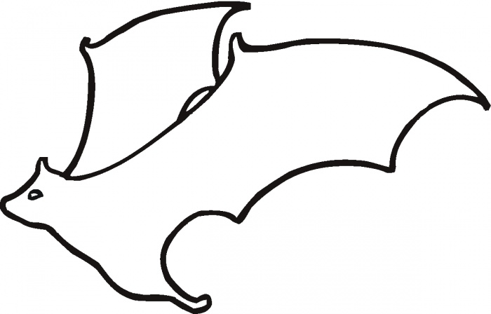 Bat outline clipart