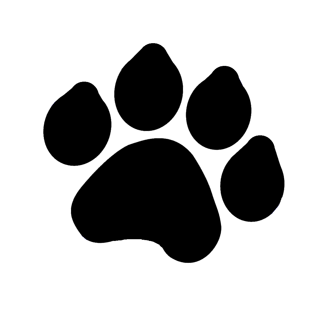 Panther paw print clip art at vector clip art - Clipartix