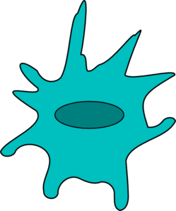 Dendritic Cell Blue Clip Art - vector clip art online ...