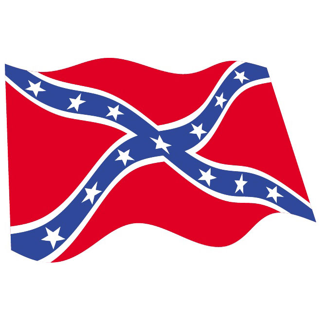 Confederate Flag Vector Clipart