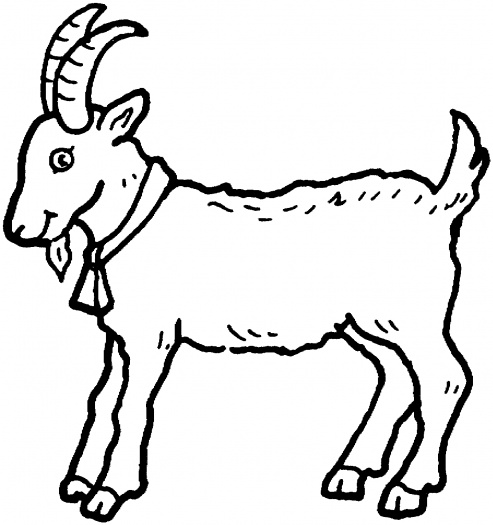 Goat Outline Clipart