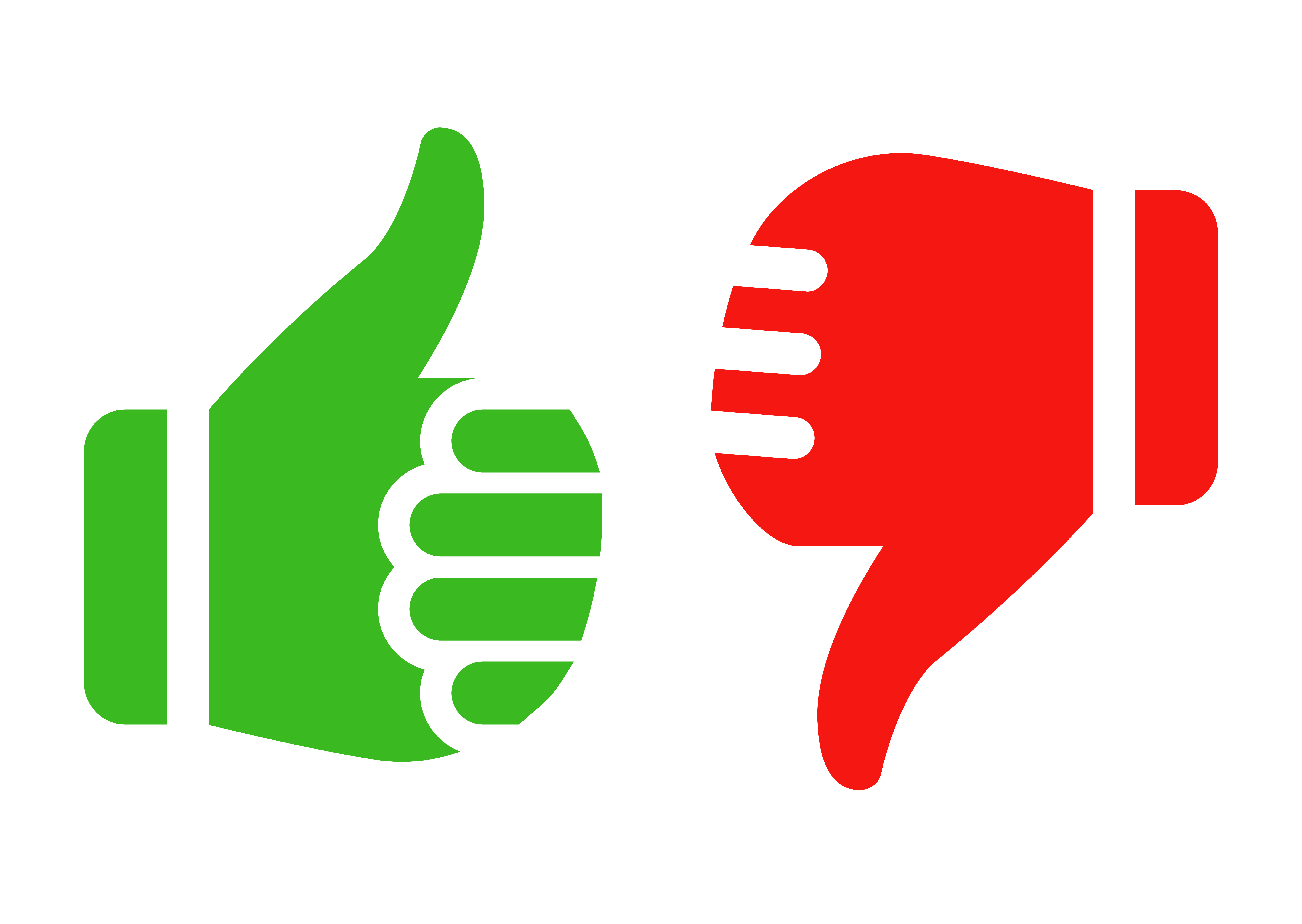 Thumbs up down clipart