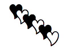 Black and white hearts.gif