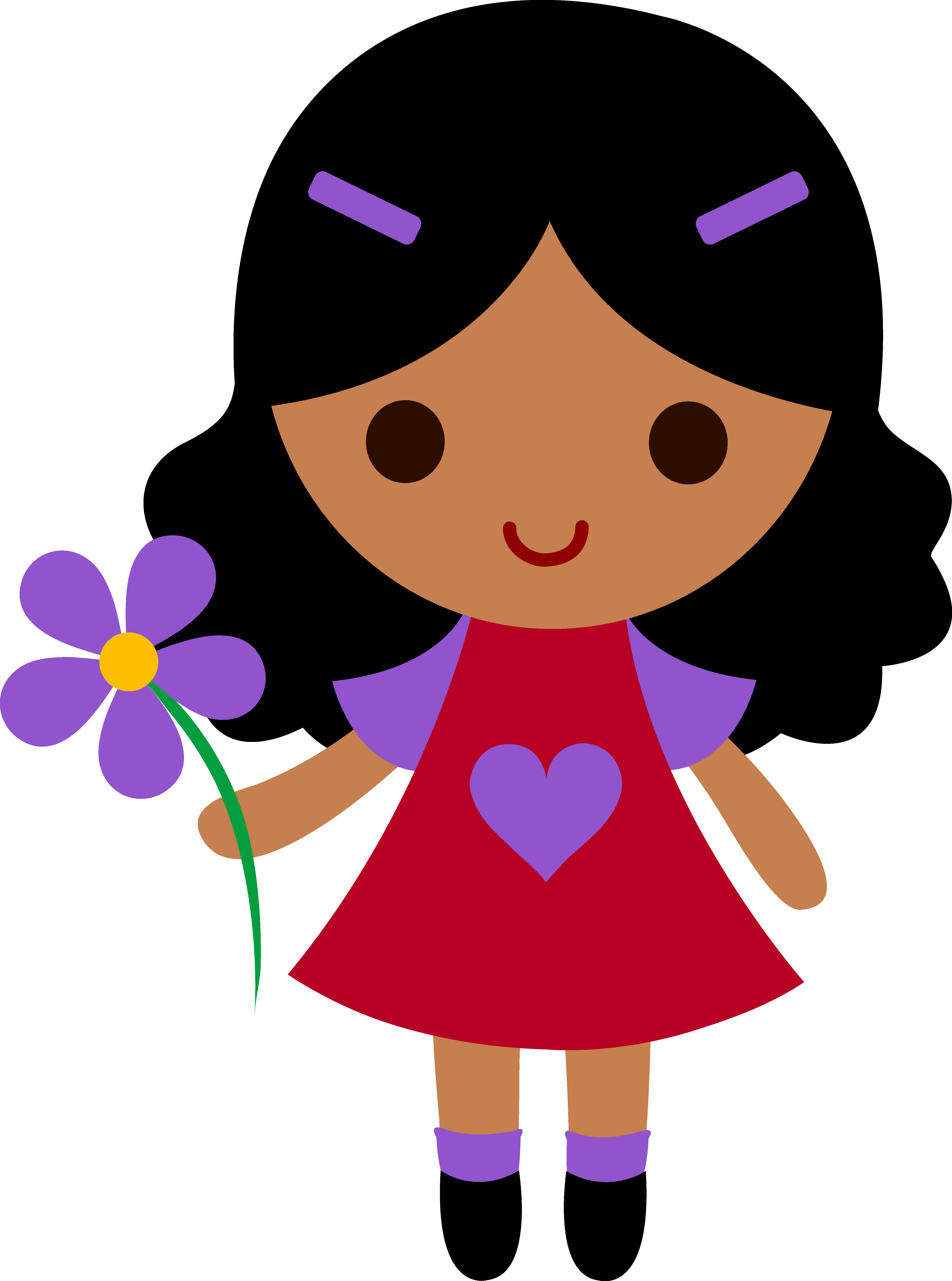 A Cartoon Picture Of A Girl | Free Download Clip Art | Free Clip ...