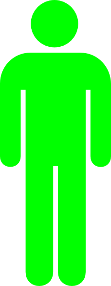 Green Person Symbol Clip Art - vector clip art online ...