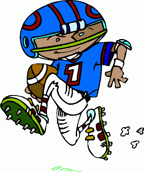 Cartoon Football Player Clipart