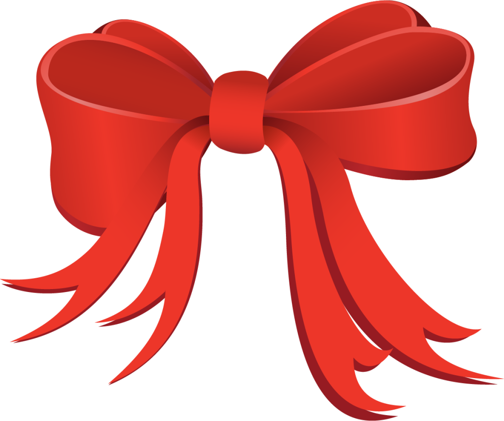Christmas Bow Clip Art - Tumundografico