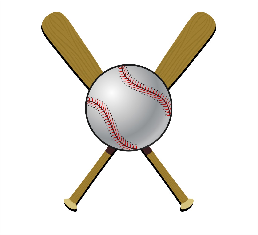 Baseball bat baseball crossed bats clipart clipart kid ...