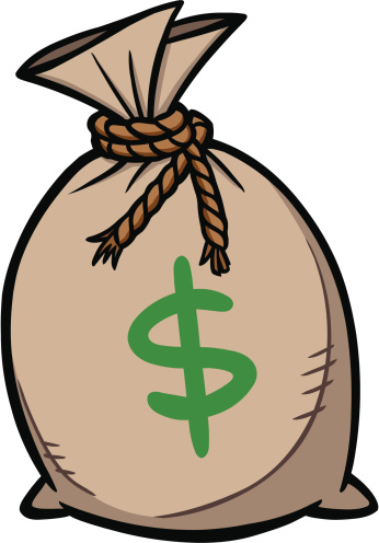 Cartoon Of The Bag Of Money Clip Art, Vector Images ...