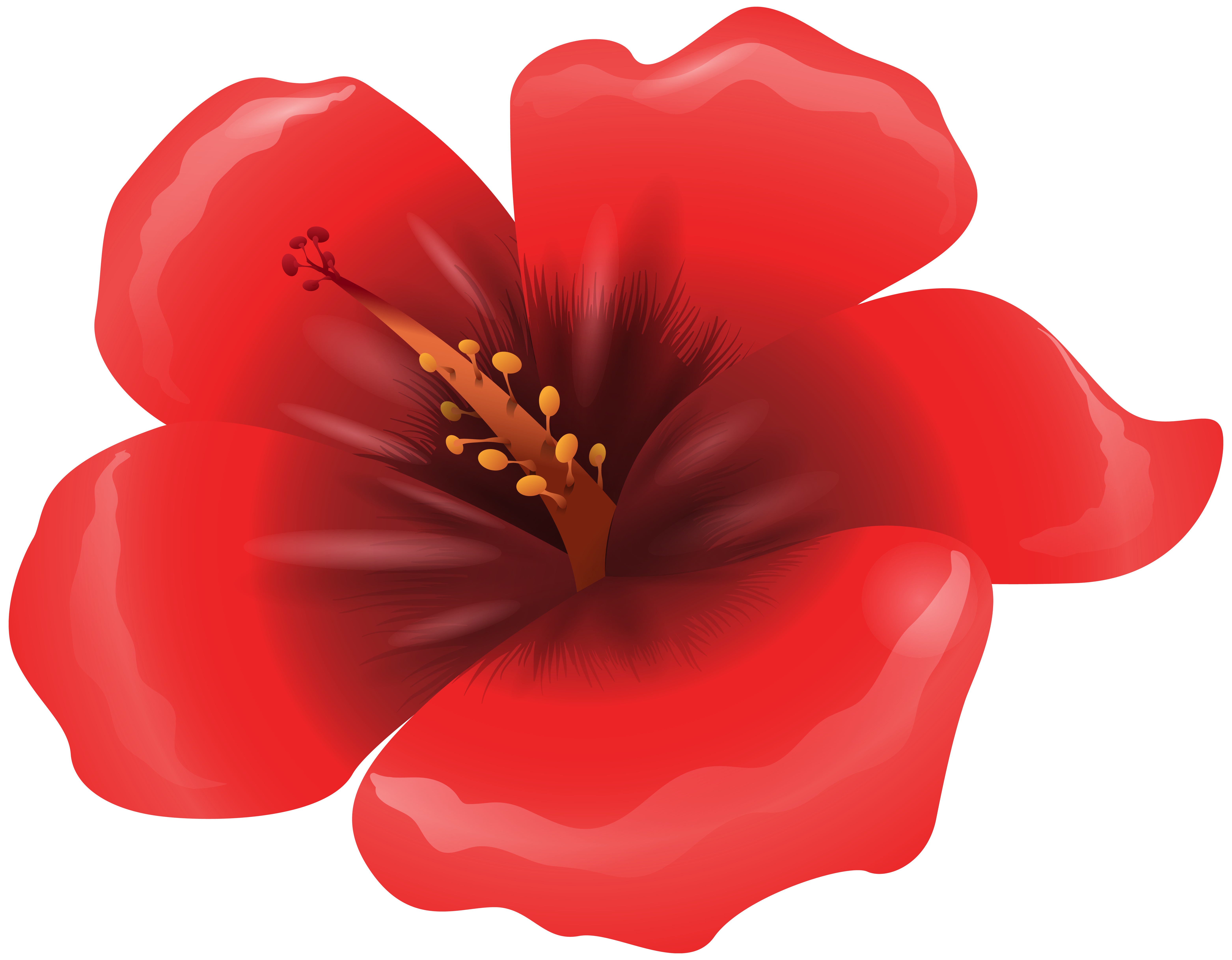 Red Flower Clipart - Tumundografico
