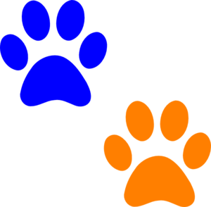 Blue Paw Print Logo - ClipArt Best