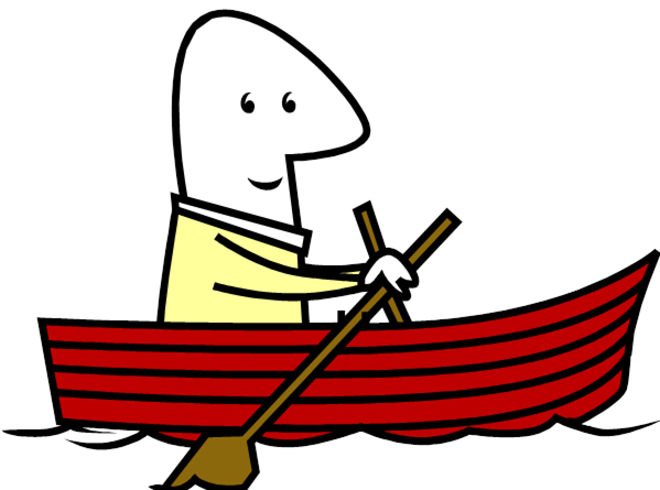 Row Boat Cartoon Clipart