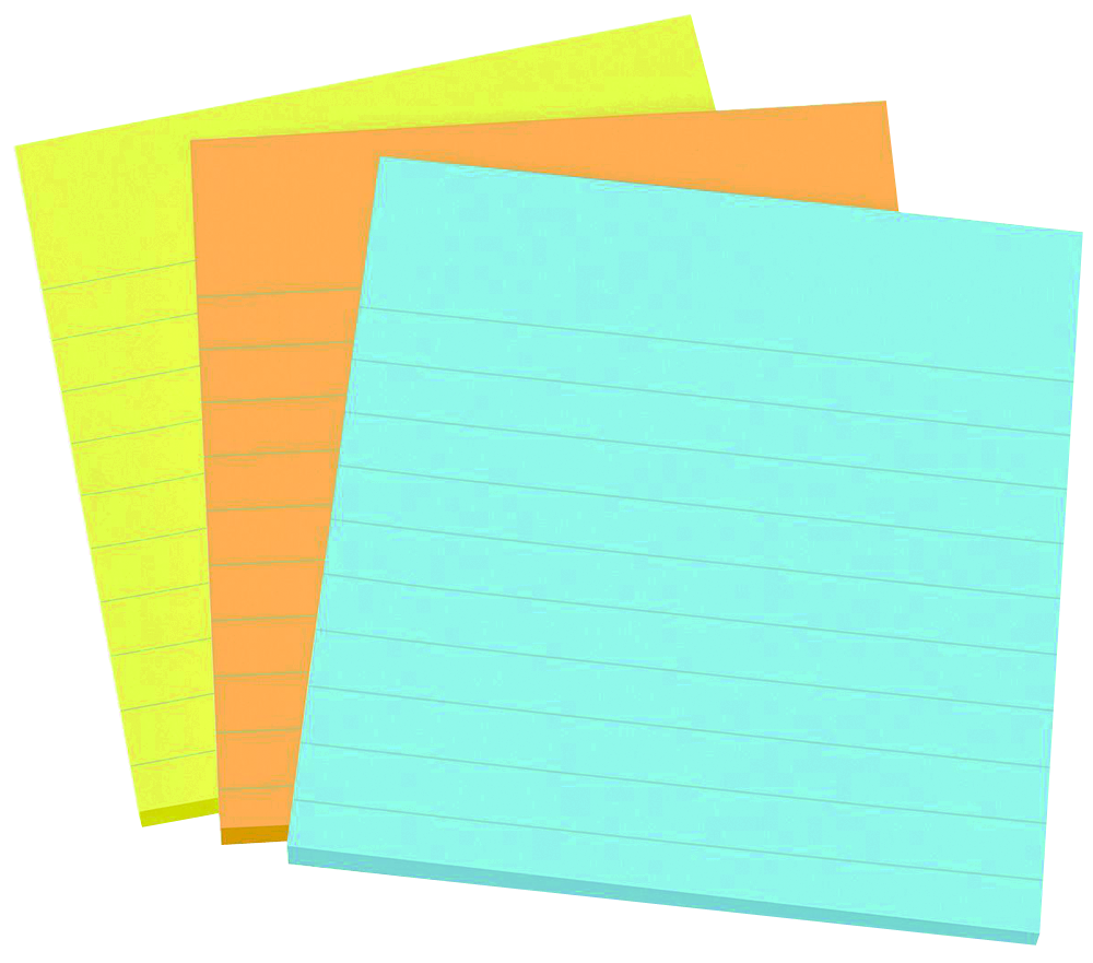 Sticky notes flag clipart image #23817