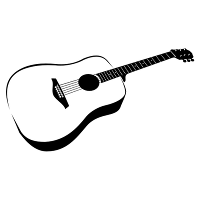 Guitar Clip Art Black and White – Clipart Free Download